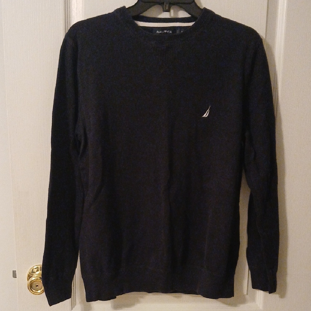 Nautica Men's Black Crewneck Sweater
